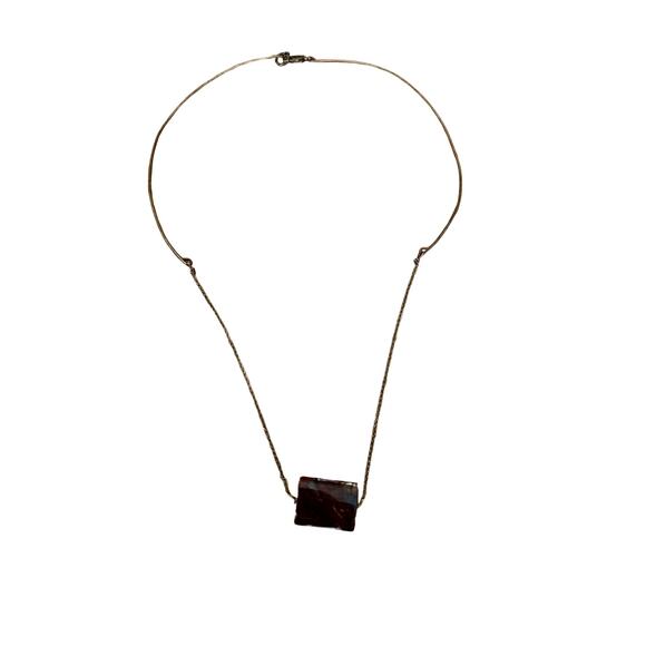 Sterling Silver Jasper Collar Necklace - Picture 1 of 5
